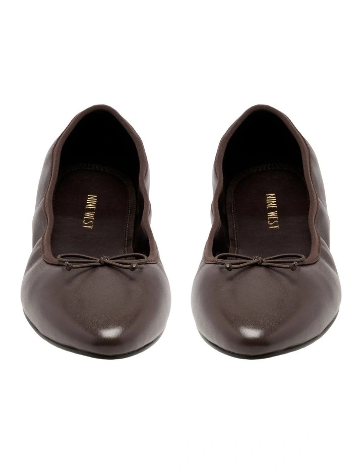 Alimur Ballet Flat in Brown image 4