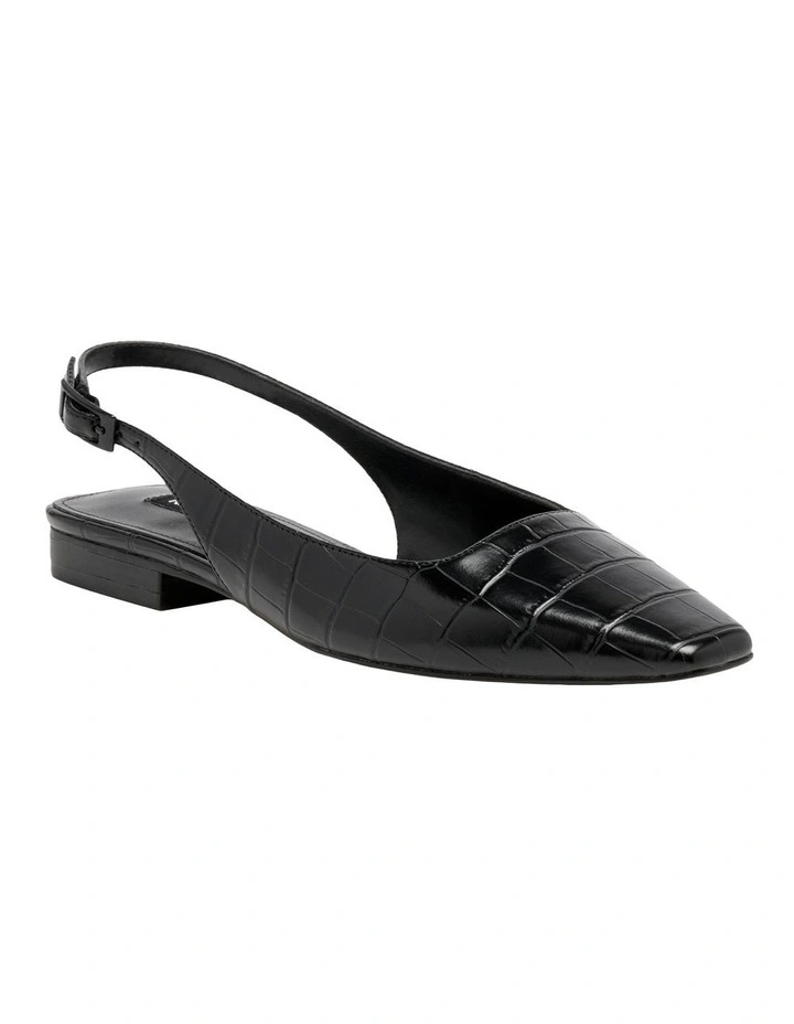 Gones Slingback Flat in Black image 2