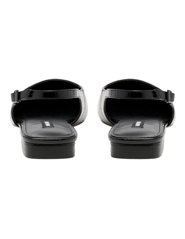 Gones Slingback Flat in Black image 3