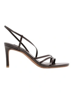 Howya Heeled Sandal in Dark Brown