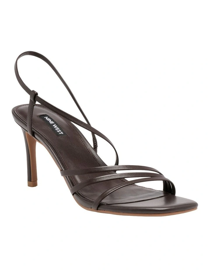 Howya Heeled Sandal in Dark Brown image 2