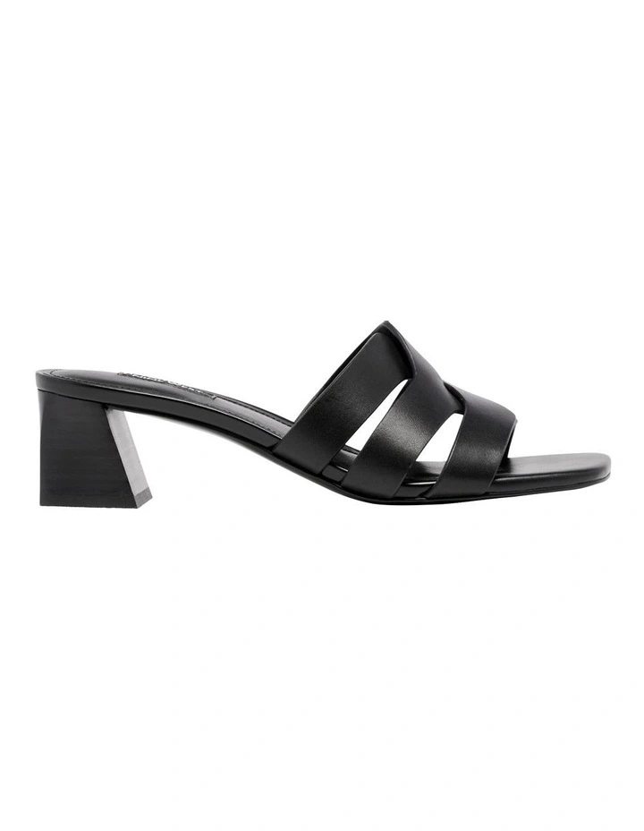 Astar Heeled Sandal in Black image 1