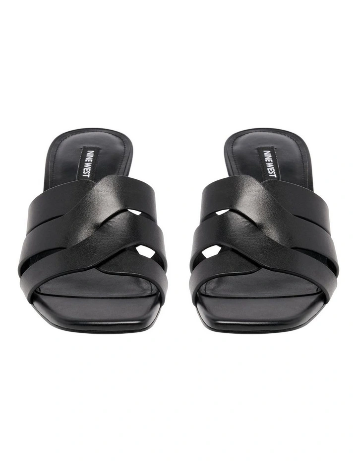 Astar Heeled Sandal in Black image 3