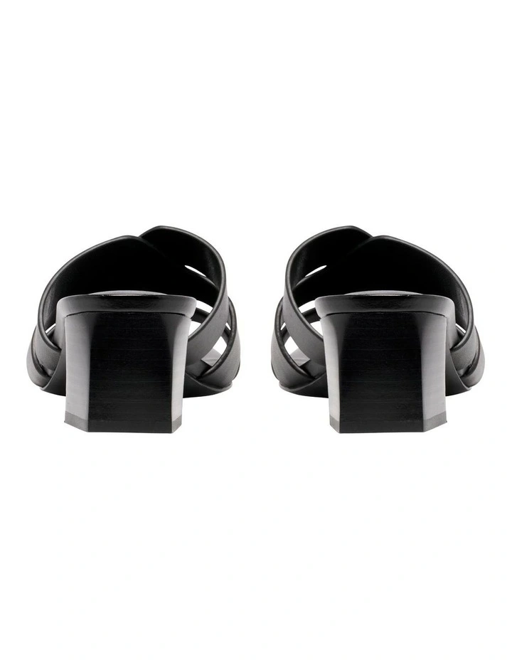 Astar Heeled Sandal in Black image 4