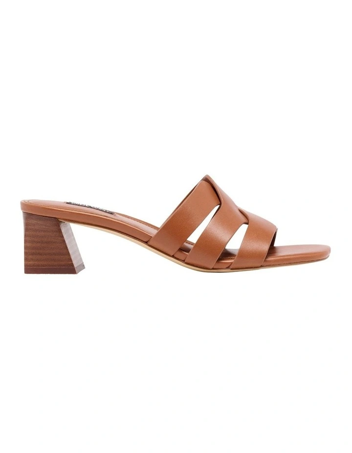 Astar Heeled Sandal in Brown image 1