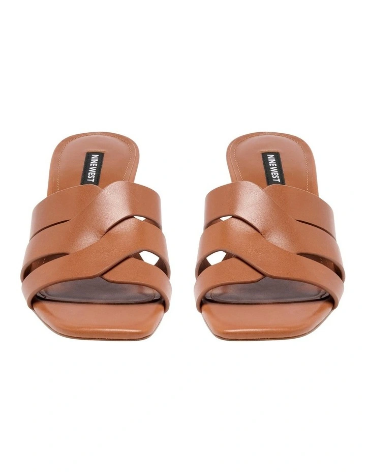 Astar Heeled Sandal in Brown image 3