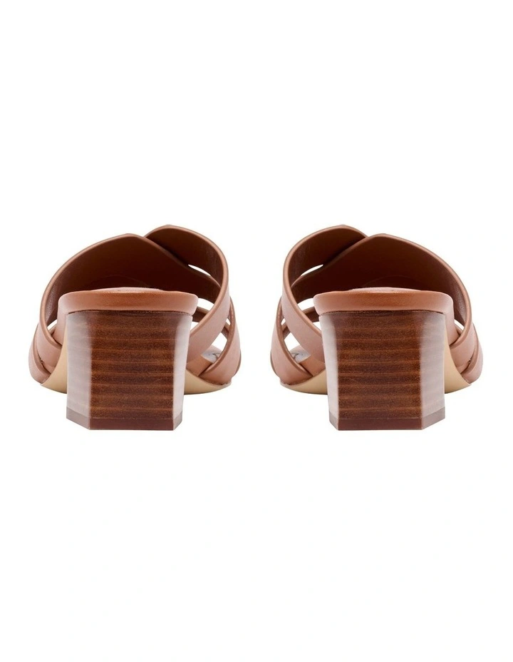 Astar Heeled Sandal in Brown image 4