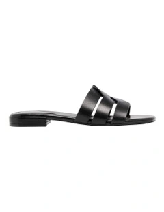 Tocal Flat Sandal in Black