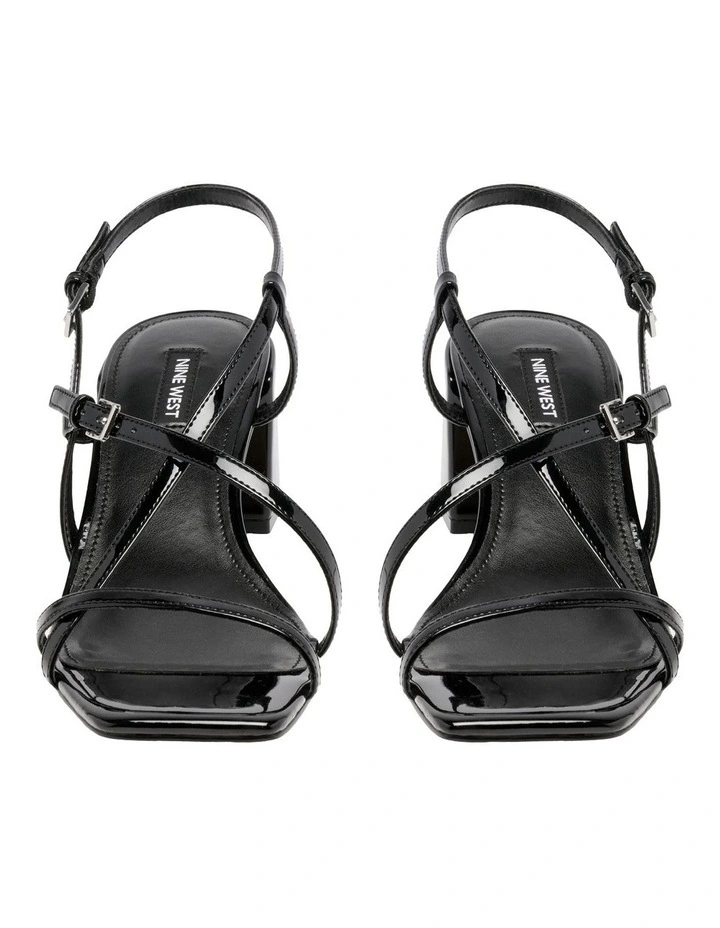 Pucho Heeled Sandal in Black image 3