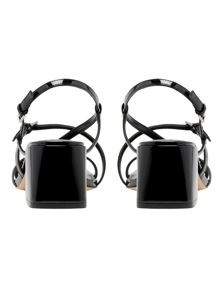 Pucho Heeled Sandal in Black image 4