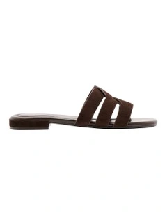 Tocal Flat Sandal in Brown