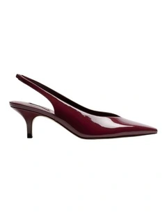 Lexani Slingback Pump in Burgundy
