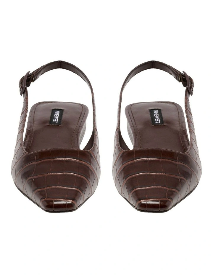 Gones Slingback Flat in Brown image 3