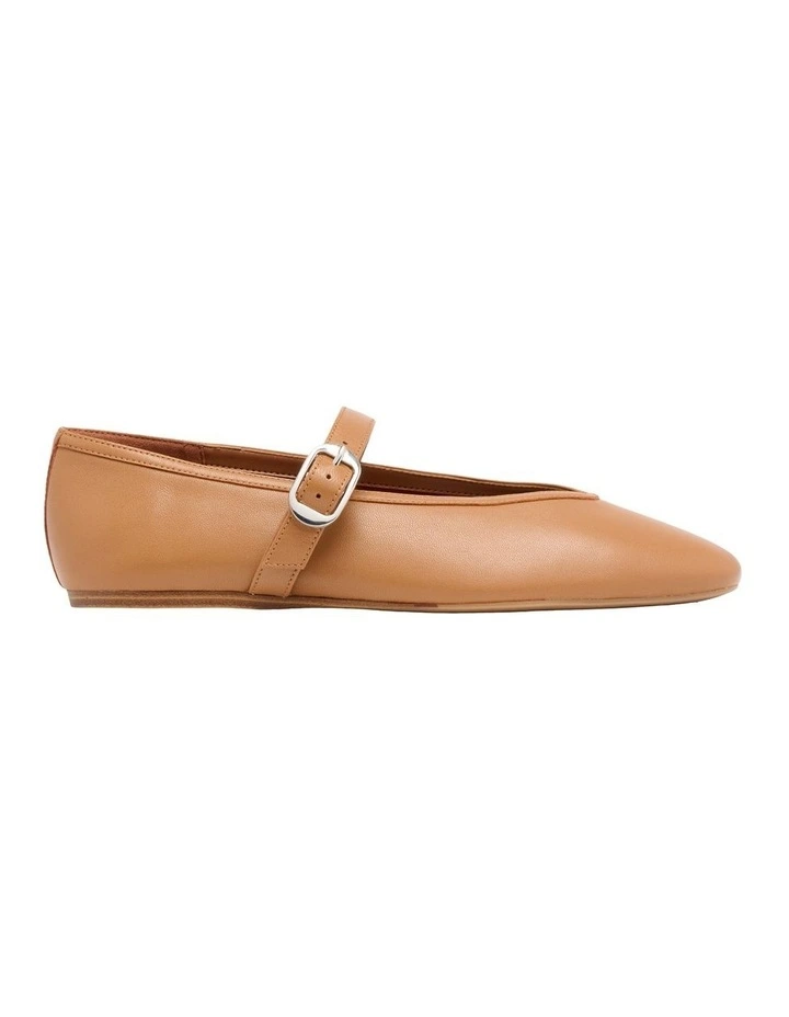 Vancee Ballet Flat in Light Brown image 1