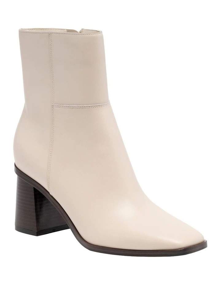 Dover Ankle Boots in Ivory image 2