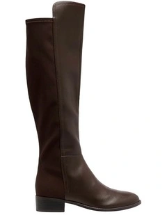Nayli Knee High Boot in Brown