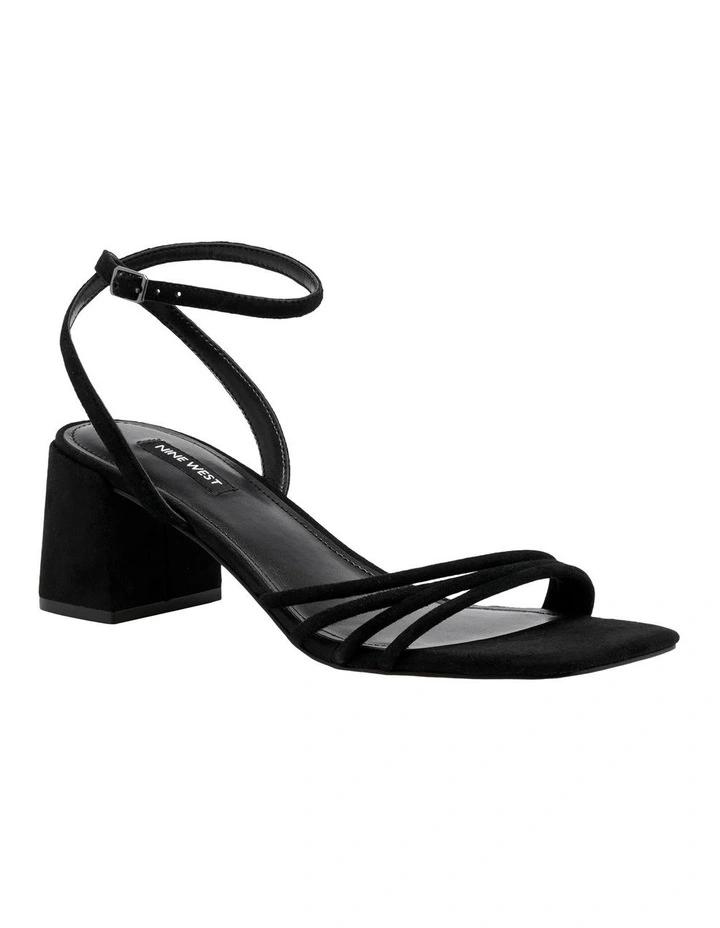 Panna Heeled Sandal in Black image 2