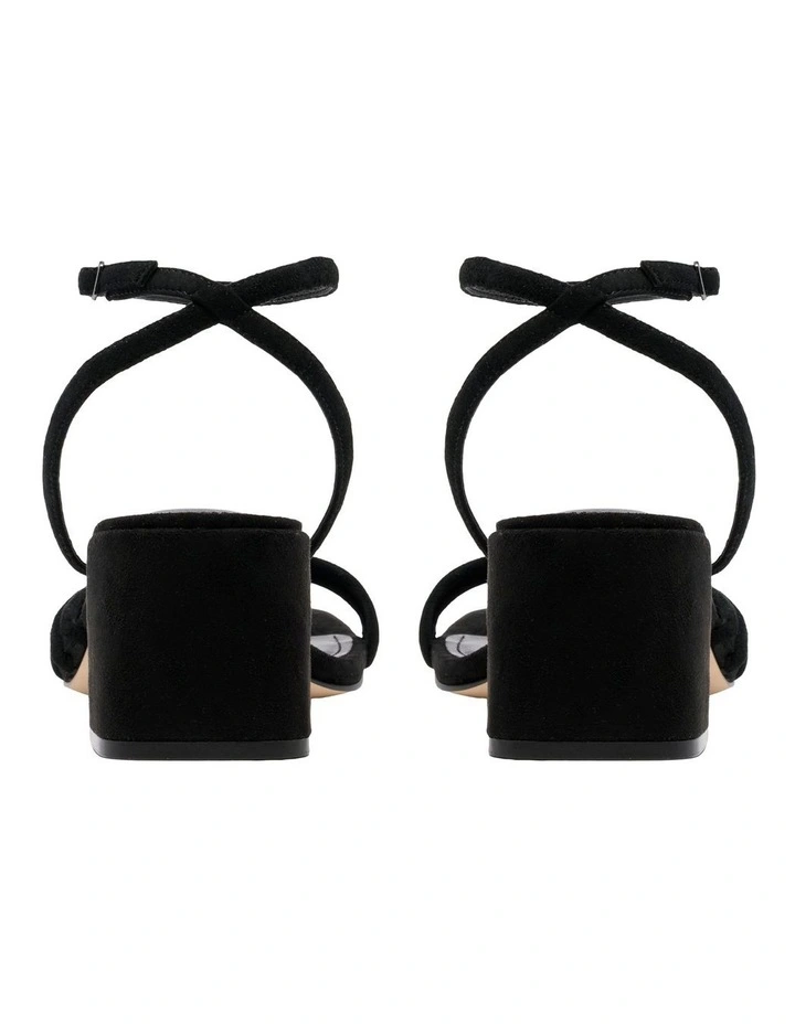 Panna Heeled Sandal in Black image 4