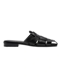 Lotti Slip-On Flat in Black