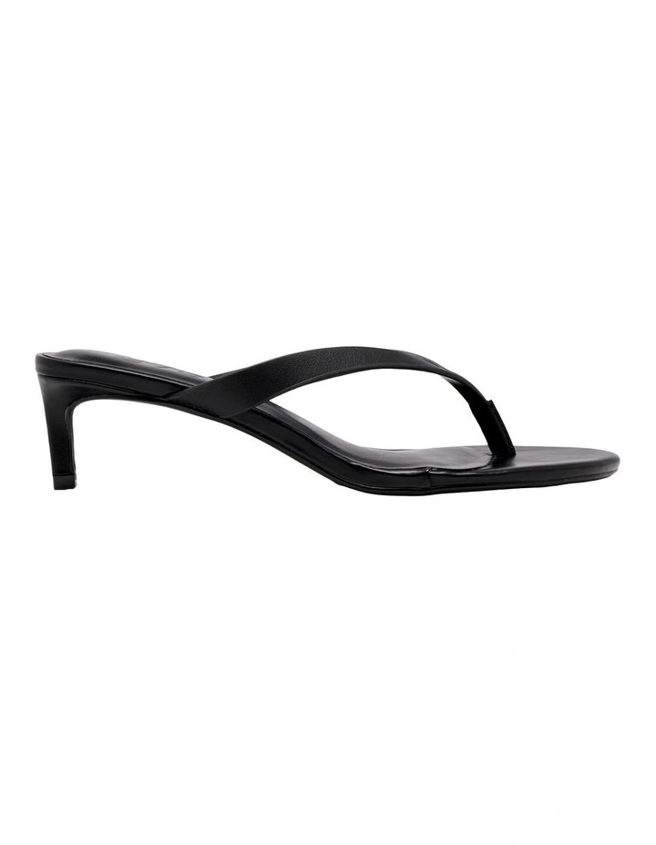 Romy Kitten Heeled Sandal in Black image 1