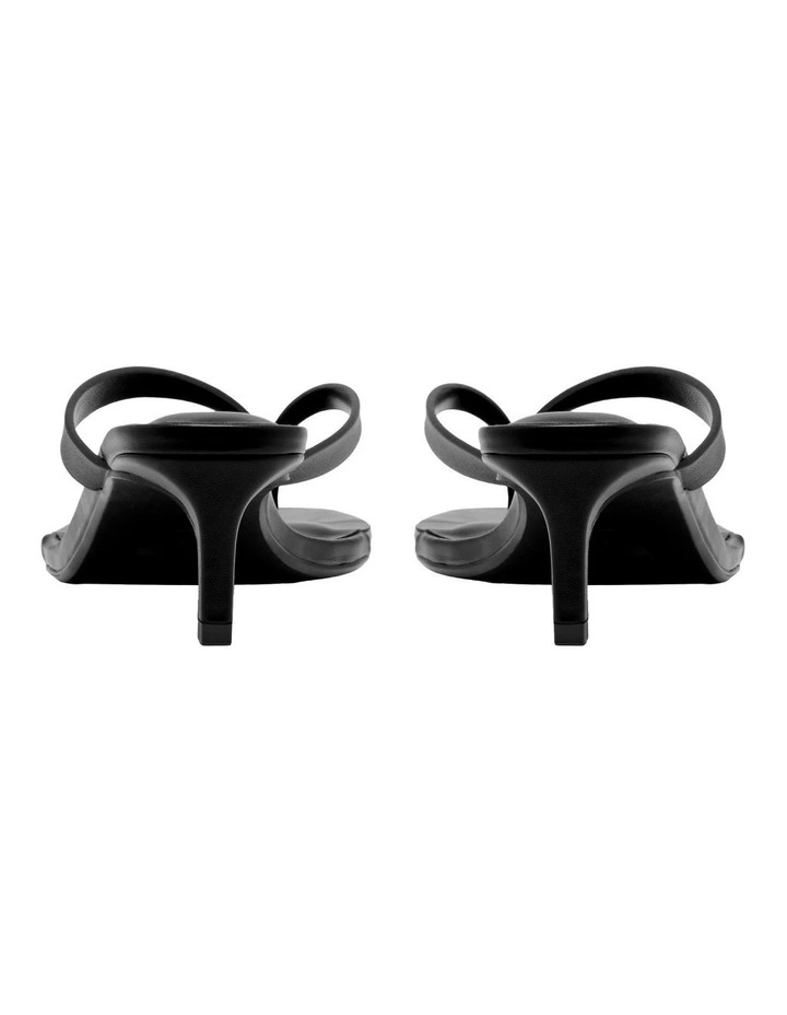 Romy Kitten Heeled Sandal in Black image 4
