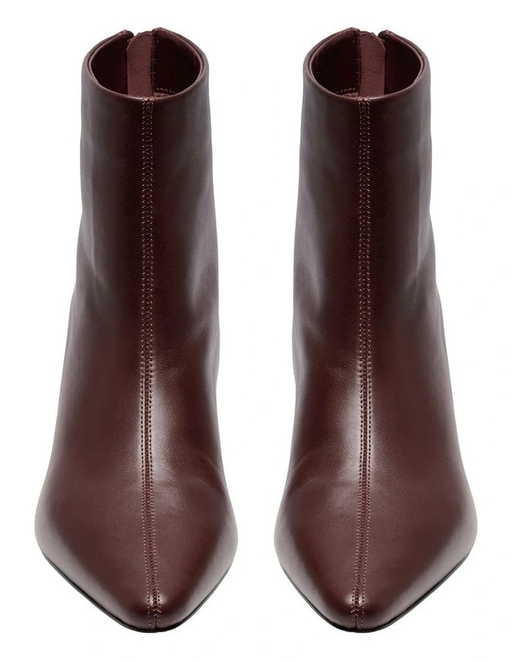 Eva Ankle Boots in Burgundy image 3