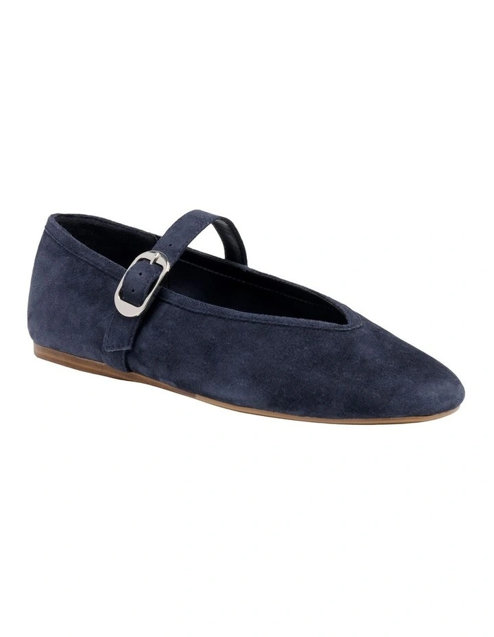 Vancee Ballet Flat in Navy image 2
