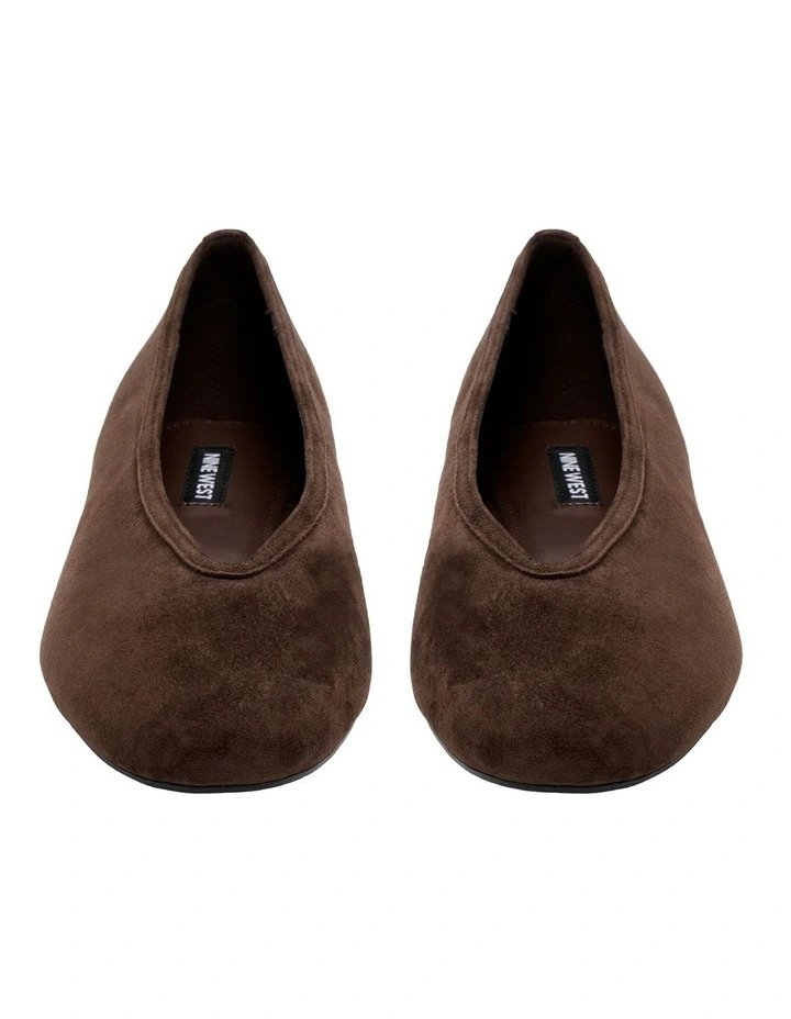 Zucia Ballet Flat in Chocolate image 3