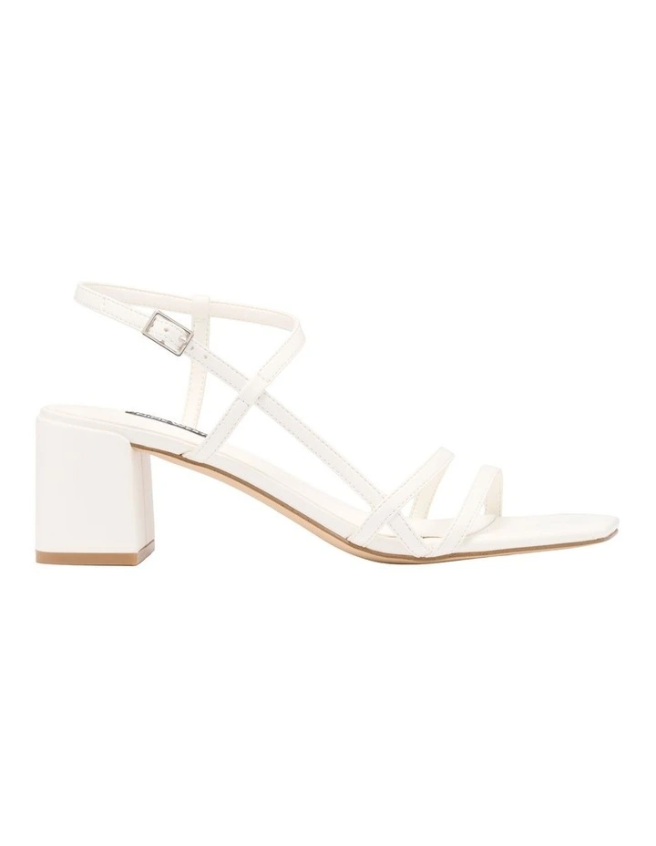 Jinka Heeled Sandal in White image 1