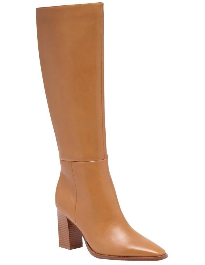Zazz Knee High Boot in Tan image 2