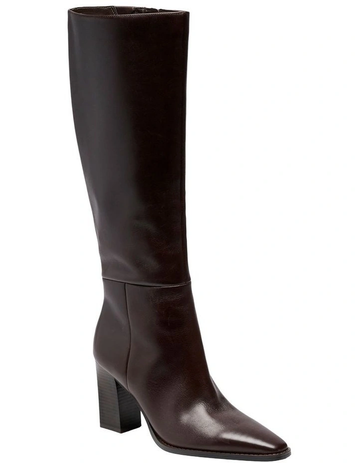 Zazz Knee High Boot in Dark Brown image 2