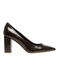Victors Pump in Dark Brown
