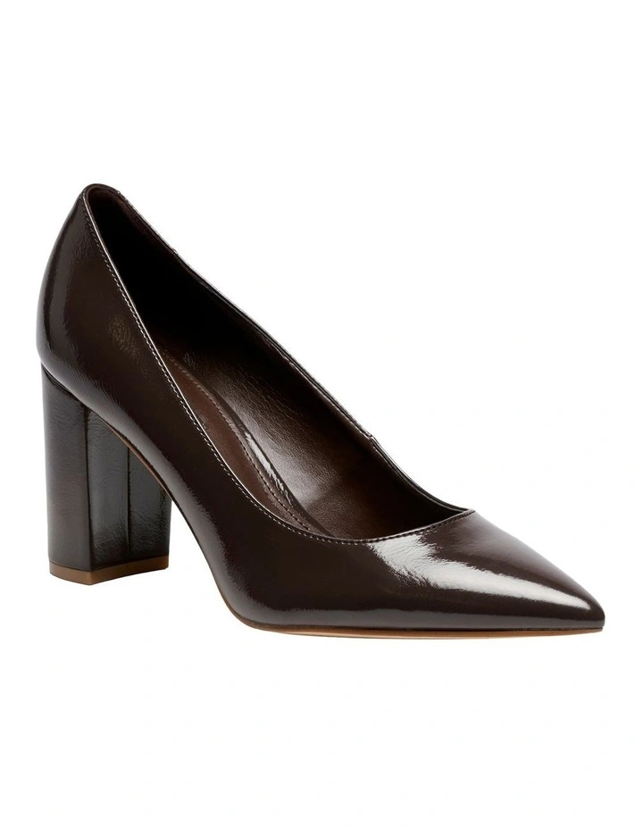 Victors Pump in Dark Brown image 2