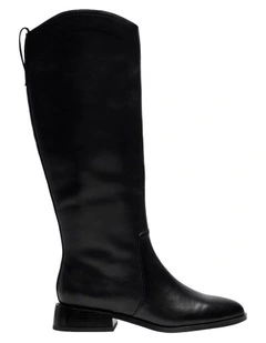 Eden Knee High Boot in Black