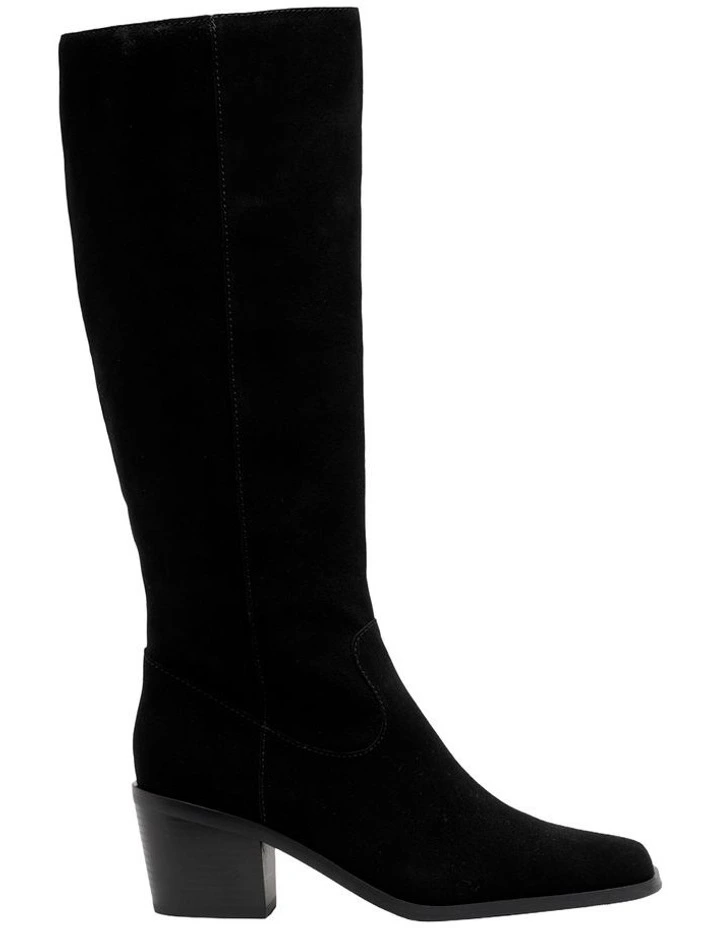 Sally Knee High Boot in Black image 1
