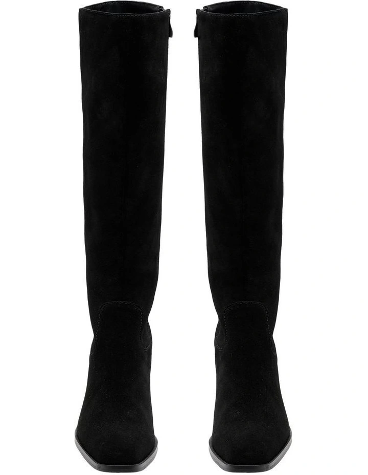 Sally Knee High Boot in Black image 3