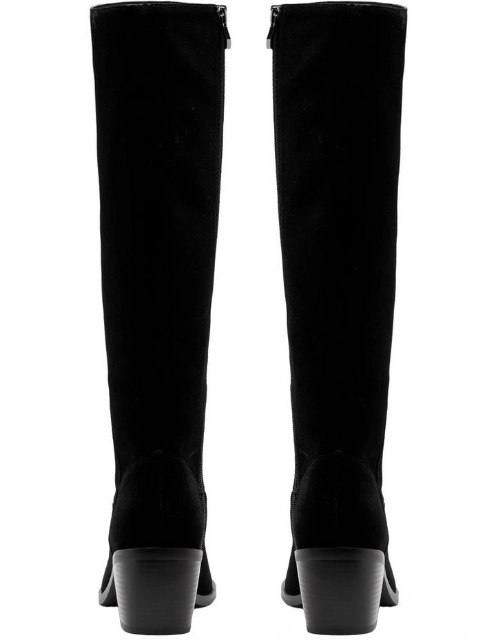 Sally Knee High Boot in Black image 4