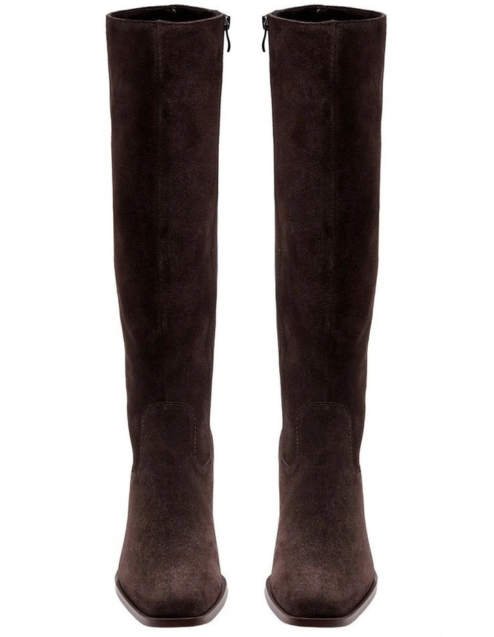 Sally Knee High Boot in Brown image 3