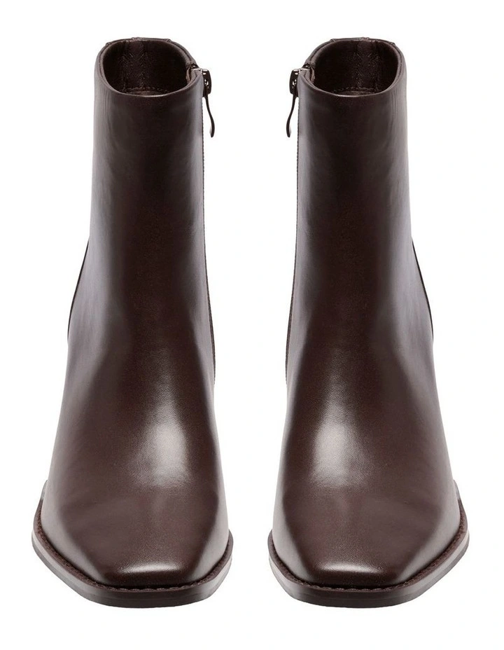 Clara Ankle Boot in Chocolate image 3