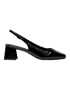 Aria Slingback Heel in Black
