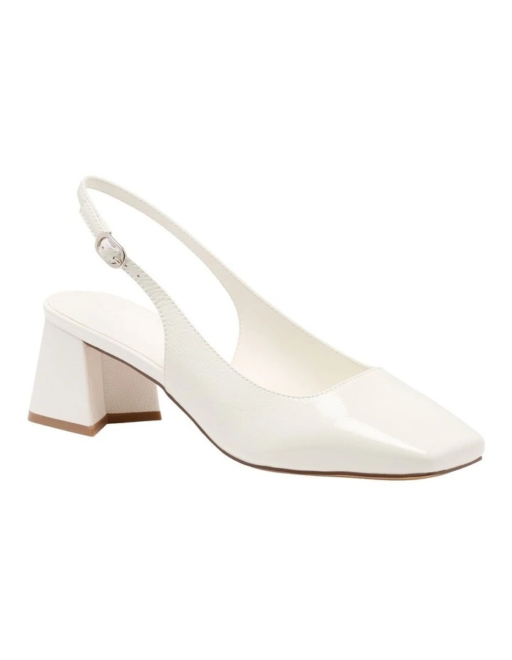Aria Slingback Pump in White image 2