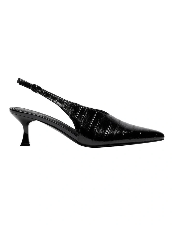 Jade Slingback Pump in Black image 1