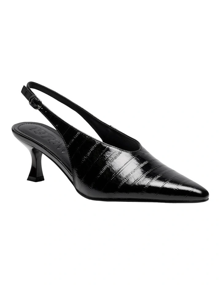 Jade Slingback Pump in Black image 2