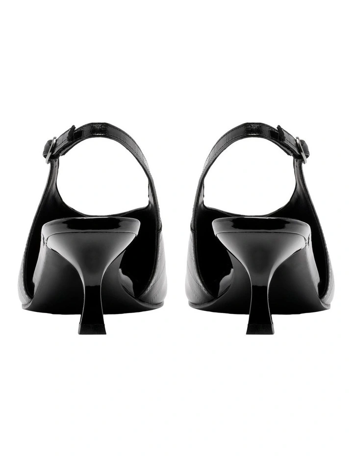 Jade Slingback Pump in Black image 4