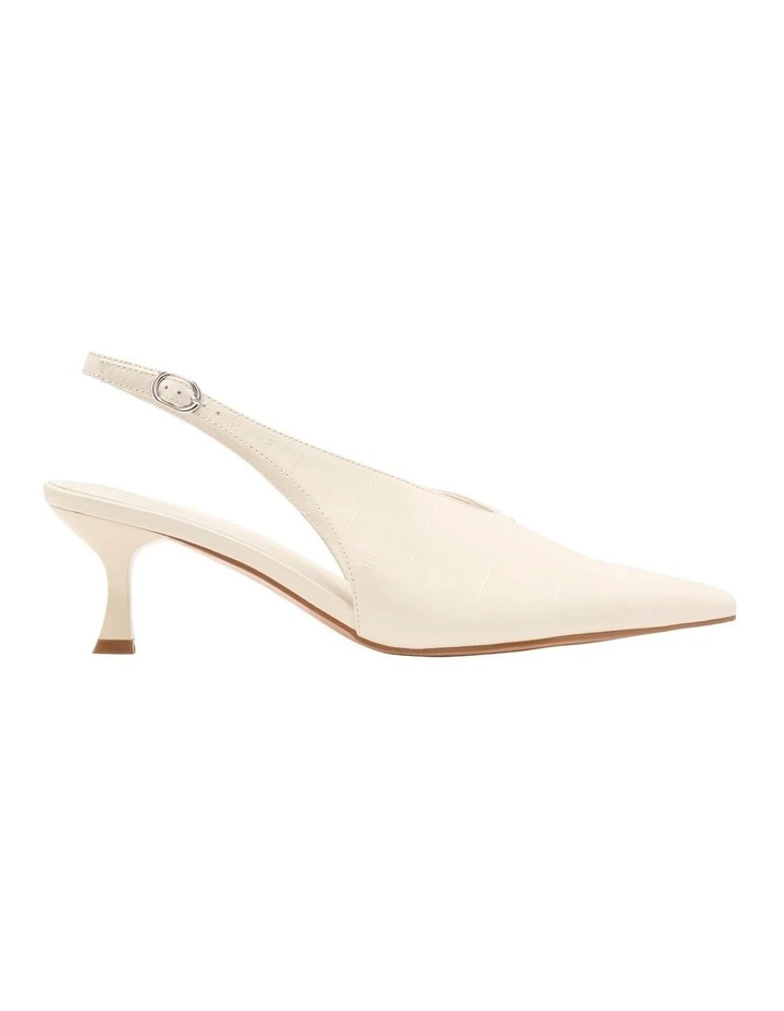 Jade Slingback Pump in Cream image 1