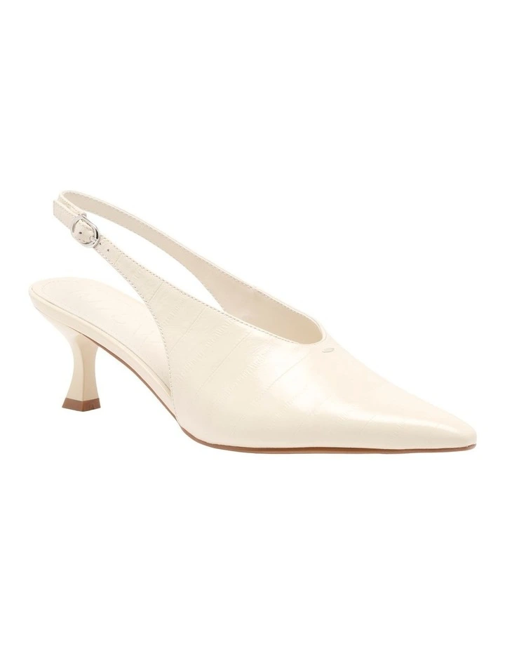 Jade Slingback Pump in Cream image 2