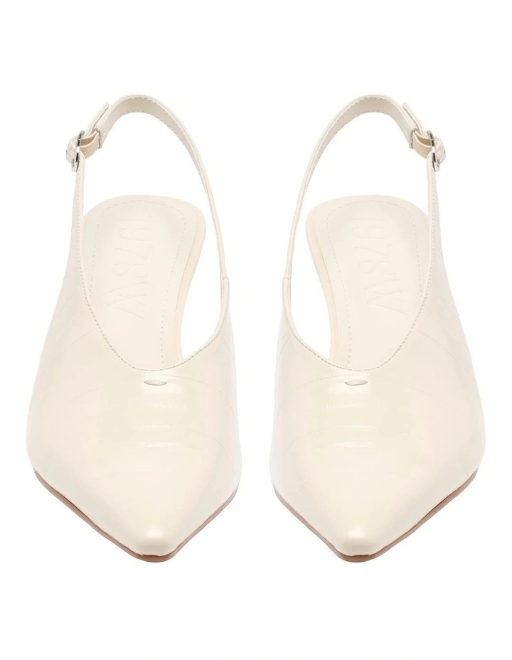 Jade Slingback Pump in Cream image 3