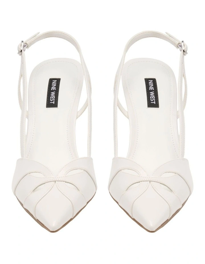 Darella Pump Heel in White image 3