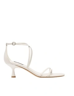 Jetien Heeled Sandal in White