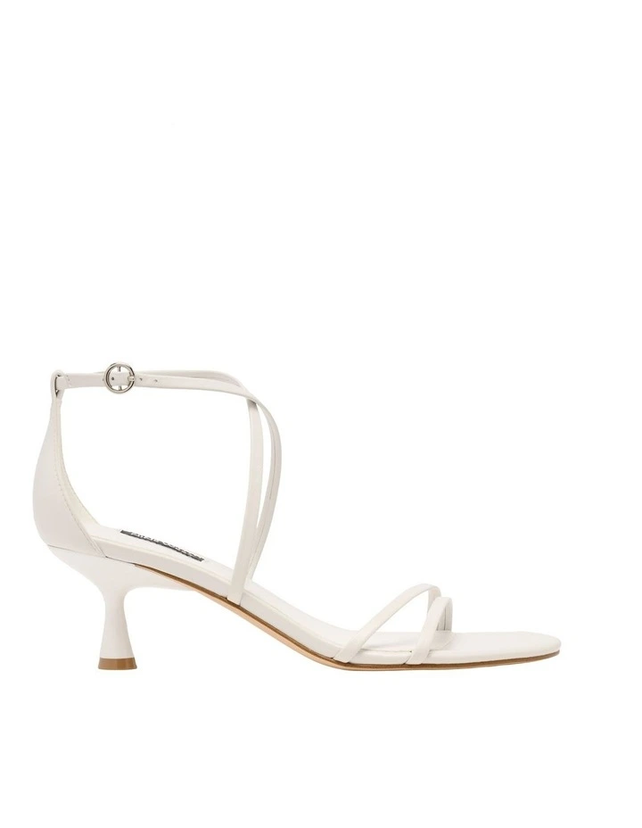 Jetien Heeled Sandal in White image 1